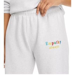 The Mayfair Group Empathy Always Embroidered Sweatpants
